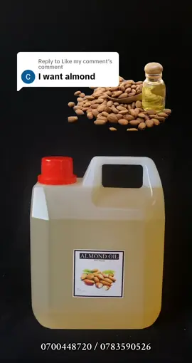 Replying to @Like my comment Sweet almond oil #ugandaoilsuppliers 