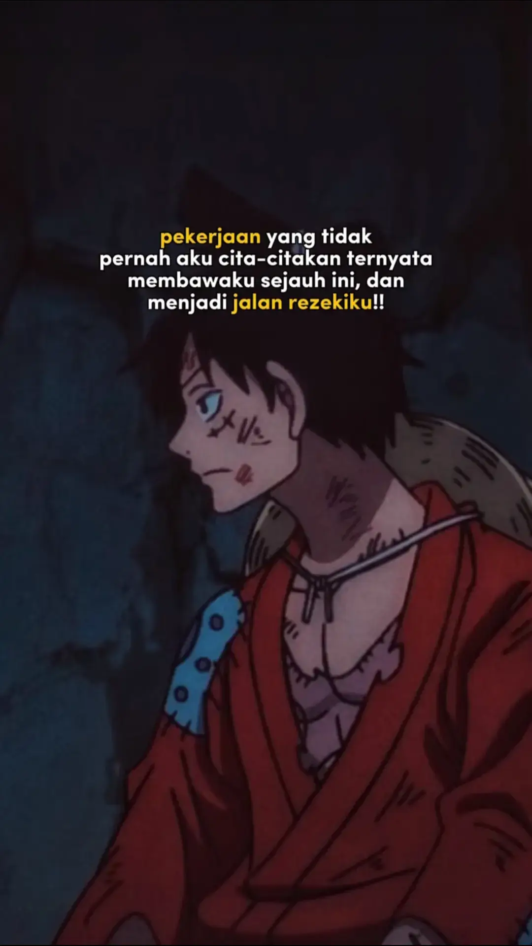 jalani dan syukuri 😇 #mongkeydluffy  #onepiece  #pyfage 