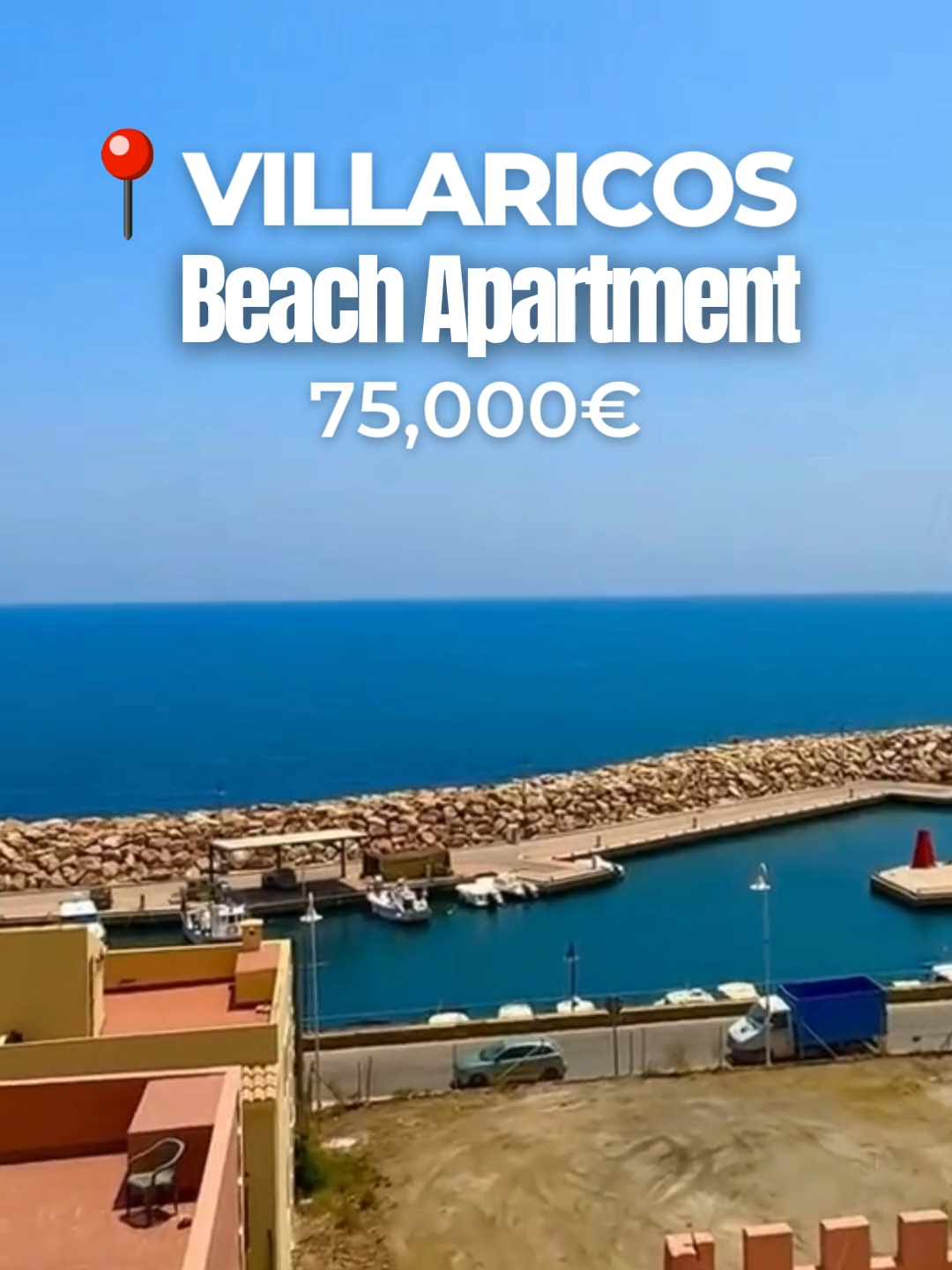 SEA VIEWS!!! FOR SALE Beach Flat 2 bed. 1 bath.  in Calle las Brisas #Villaricos #almeria #spain #realestateinvesting #realestateinvestor #beachvibes #beachhouse #realestate #spanishproperty #spanishpropertyexpertcom #housesoftiktok