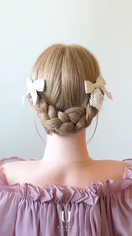 三つ編みリボンアップヘア＆簪アップヘア #ヘアアレンジ #ヘアアレンジ簡単 #ヘアアレンジ動画 #ヘアアレンジロング #easyhairstyles #hairarrange #hairset #hairhacks #簡単ヘアアレンジ #hairtok #hairinspo #hairfashion #simplehairstyles #hairtutorial 