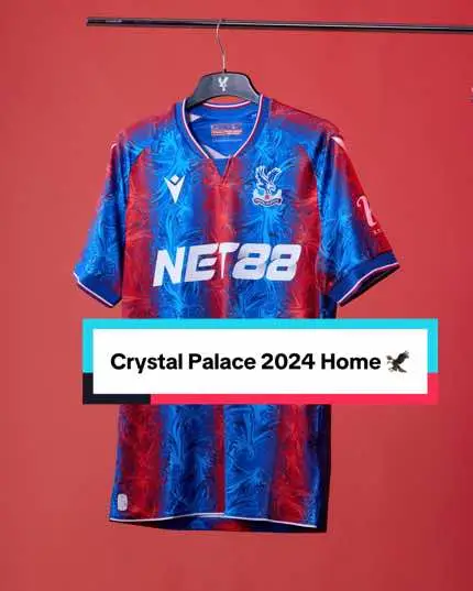 A sponsor change for 2024/25, the shirt features a repeated Eagle pattern within the contrasting stripes as the club celebrates 100 years since Selhurst Park opened. Thoughts? 🤔 #fyp #foryou #fy #classic #Soccer #jersey #retro #vintage #classicfootballshirts