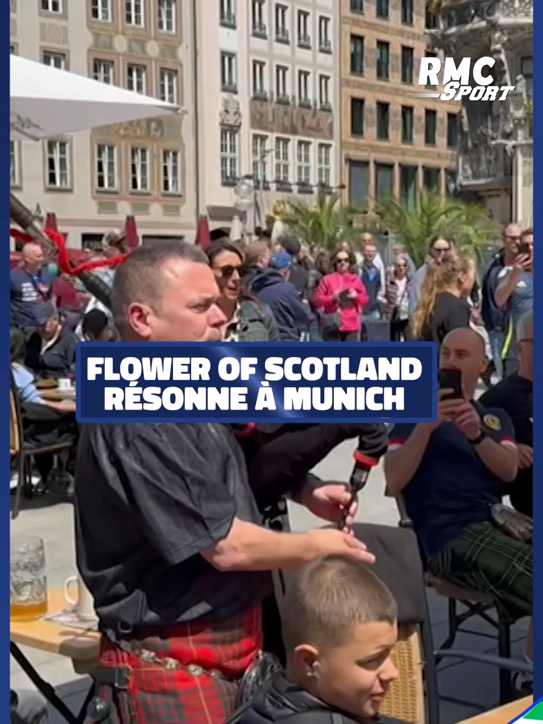 On rentre dans l'Euro avec un petit coup de cornemuse ! Les supporters écossais bien présents à la veille du match inaugural contre l'Allemagne.  #EURO2024 #Scotland #football