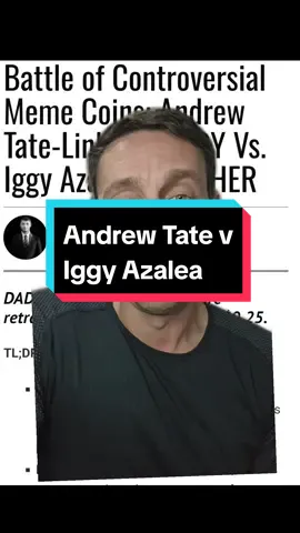 Tate coin cannot be mention due the words in the Ticker. More celebrity token begins memecoin wars live over social. becareful, they never end well. #investing #crypto #blockchainanswers #joshtalkscrypto #bitcoin 