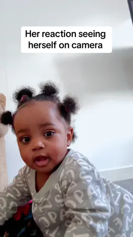 Her reaction seeing herself on camera #babiesoftiktok #cutebaby #cutebaby #cutebabyvideos #zimchisophia 