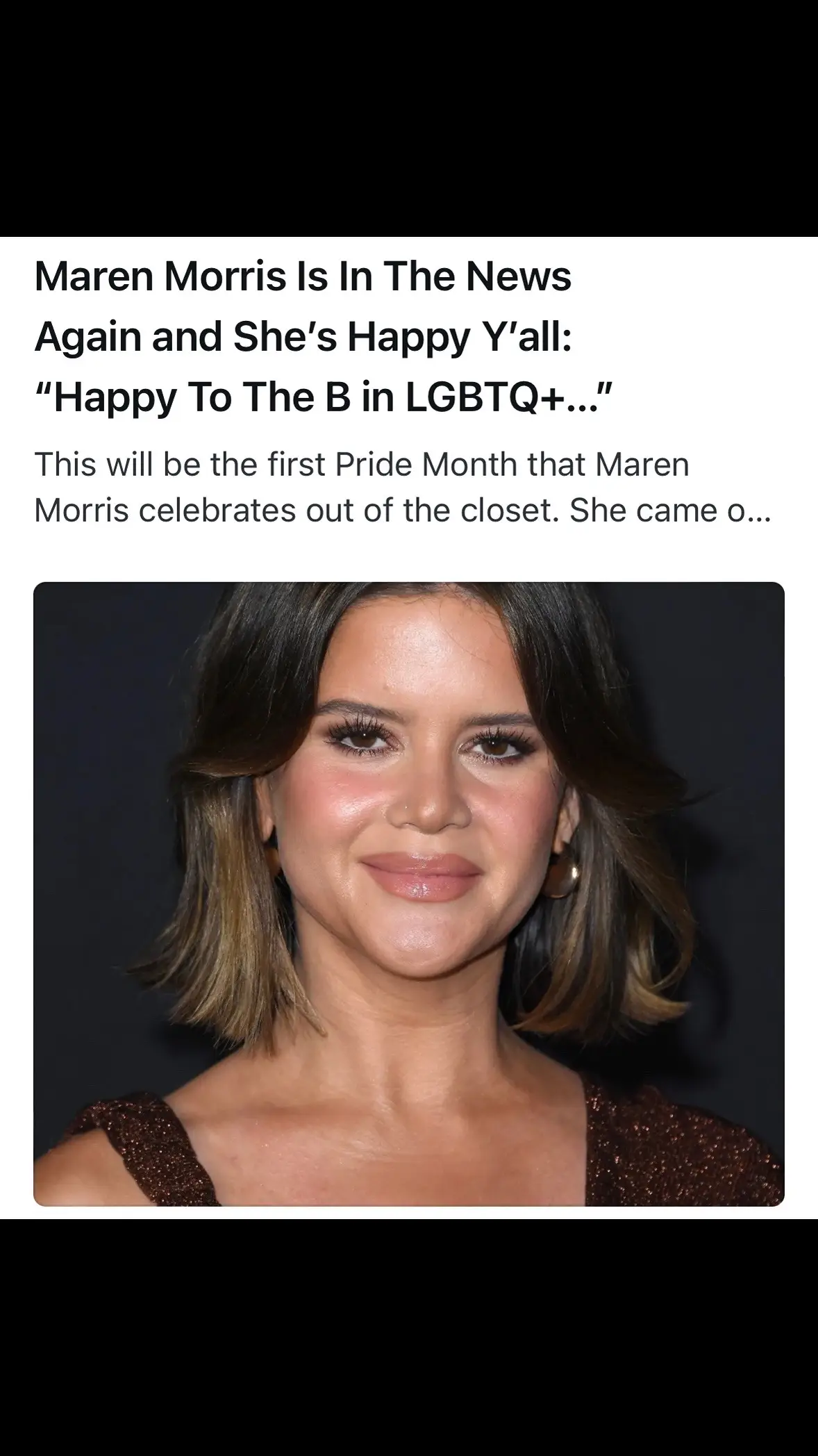 Lucky us. @marenmorris is in the news again. #marenmorris #countrymusic #news #yall #foryall #foryou #fyp  