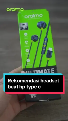 solusi yang cocok nih buat pecinta headser yang  HP nya type c #headsetmurah #headset #earphone #oraimo #oraimoindonesia 