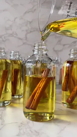 Cinnamon infused body oil 🤎 #bodyoil #cinnamon #yummy #cinnamonroll #glowingskin 