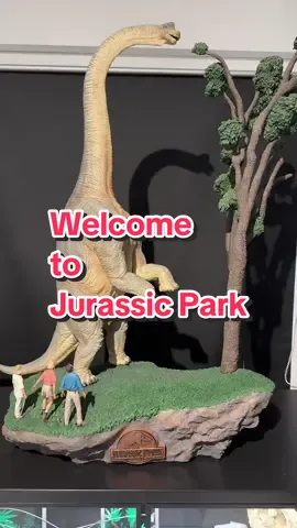 Welcome to Jurassic Park #welcometojurassicpark #jurassicpark #brachiosaurus #dinosaurs #toys #ironstudios #movie #foryou 