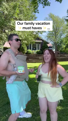 Seriously, if you’re going on vacation you need all of these!!! 👏🏻🤗 #parentsoftiktok #MomsofTikTok #alexanderfamily #comedy #bloompartner @Bloom Nutrition 