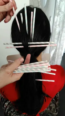 New trend hairstyle straws in the hair #femaleasmr #asmr #hairstyles #hairstyle #trend #straws #asmrvideo 