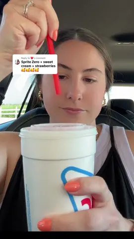 Replying to @❤️ @SONIC Drive-In sprite w/ sweet cream & strawberry 🍓  Comment what i should try next!!  #sonic #dirtysoda #watertok #roadto10k #follow 
