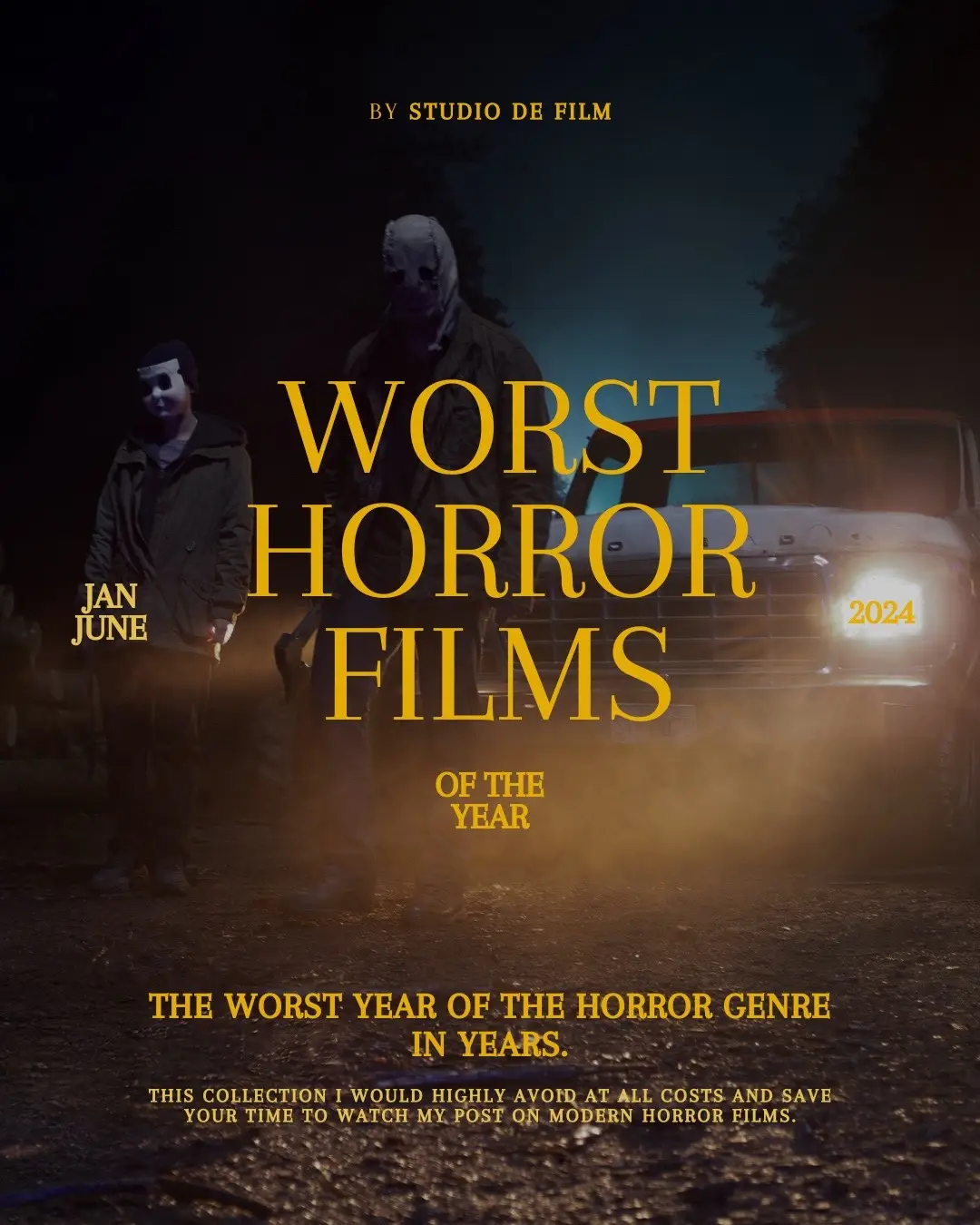 As you may know I am well versed in the horror genre. 2024 has been a despicable year for the dying genre. So here’s a collection of films released this year (so far) with terrible/personal reviews. - #nightswim #tarot #thestrangers #baghead #abigail #winniethepoohhorror #winniethepooh #CapCut #filmtok #movietok #film #movie #fyp #fypシ #foryou #xyzbca #zyxcba #foryou #foryourpage #viralvideo #viral #viraltiktok #tiktok #usa #sigma #trending #act #acting #meme #memes #funny #fun #action #movies #films #comedy #comedymovies #comedyfilms 