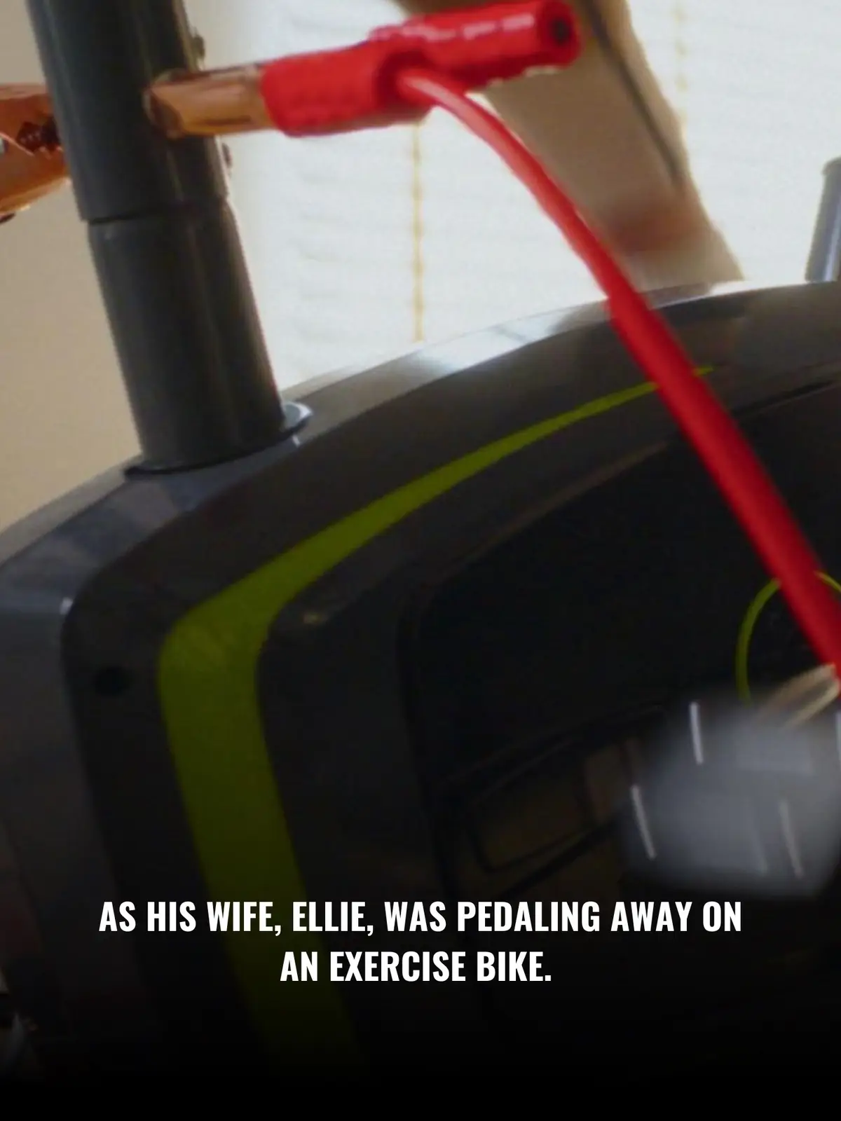 @DramatizeMe US Is it important to save money? Ellie ended up in a bad marriage with an incredibly selfish man. Every day, Dave would force her to work out. But he wasn’t obsessed with her looks. He would hook up wires to an exercise bike and make her turn the pedals to generate power. Dave just didn’t want to pay for electricity. This was going on for years. But at some point, Ellie couldn't handle it and ended up in a hospital.  And that moment of weakness, as Dave saw it, would save Ellie’s life.