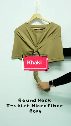 Code KHAKI 😍 shop now dekat beg kuning 👇🏻 #boxy #microfiber #roundnecktshirt #bajulenganpendek #khaki #drifit #bajulelakidanperempun #bajucantik 