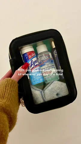 Before I get cozy in my hotel room, I always take 20 minutes to give it a clean with my travel cleaning kit. Mini Clorox wipes, mini Lyso sprayl, and other travel-sized essentials make it super easy to ensure everything is fresh and tidy. It’s a small step that makes a big difference for peace of mind during my stay.  #traveltips #cleanwithme #hotelhacks #cleaningasmr #travelcleaningkit #travelessentials #bedbugs #MethodicalMuses  @Lysol US @Clorox @Noshinku 