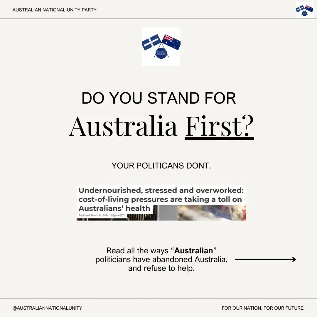 We need change desperately. For our nation, for our future 🇦🇺#australia #saveaustralia #fyp #auspol #immigration #australianimmigration #migration #australiafirst #conservative #aussie #aussiethings #aussietiktok #aussiepolitics #politics #rightwing #onenation #onenationundergod #paulinehanson #liberal #greens #liberalgovernment #laborgovernment #labor #christisking #farmers #australianfarmers #tradie #australiatok #australiatiktok  