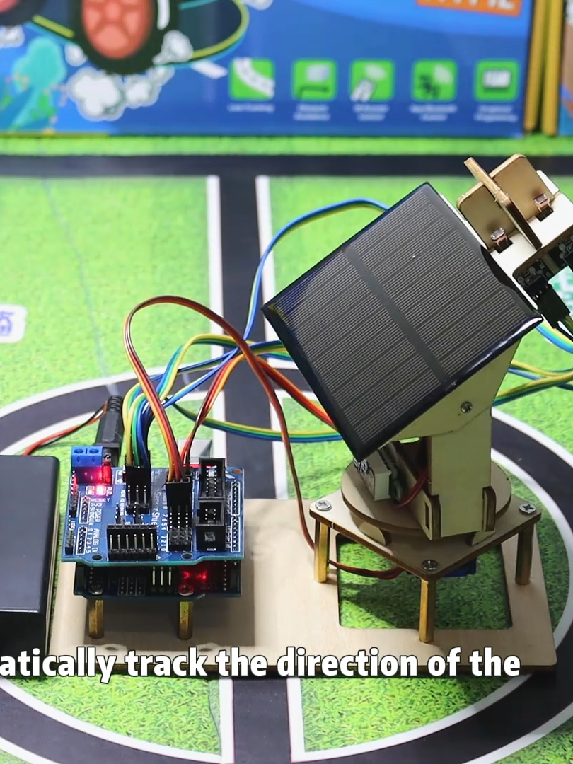 Intelligent solar tracking robot#esp32 #arduinoprogramming #robotics #programming #DIY#ai #lot #Ultrasonic #driverless