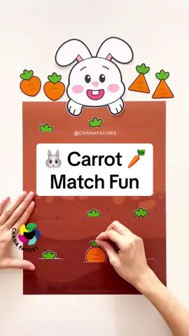 🌟 Discover the joy of learning with our Carrot Match Fun printable! 🥕 Kids can develop fine motor and cognitive skills by pulling and matching carrot shapes.  Perfect for preschoolers and early learners. Easy to set up and a great addition to your home or classroom. Download now from our store and make learning fun! 🌈 Shop for Printable PDF Files 🖨 Chanafavors.etsy.com  (Click our profile for live link) #chanafavors #learningisfun #playandlearn #kidsactivities #funactivities #prechoolactivities #toddleractivities #kidslearning #earlychildhoodeducation 