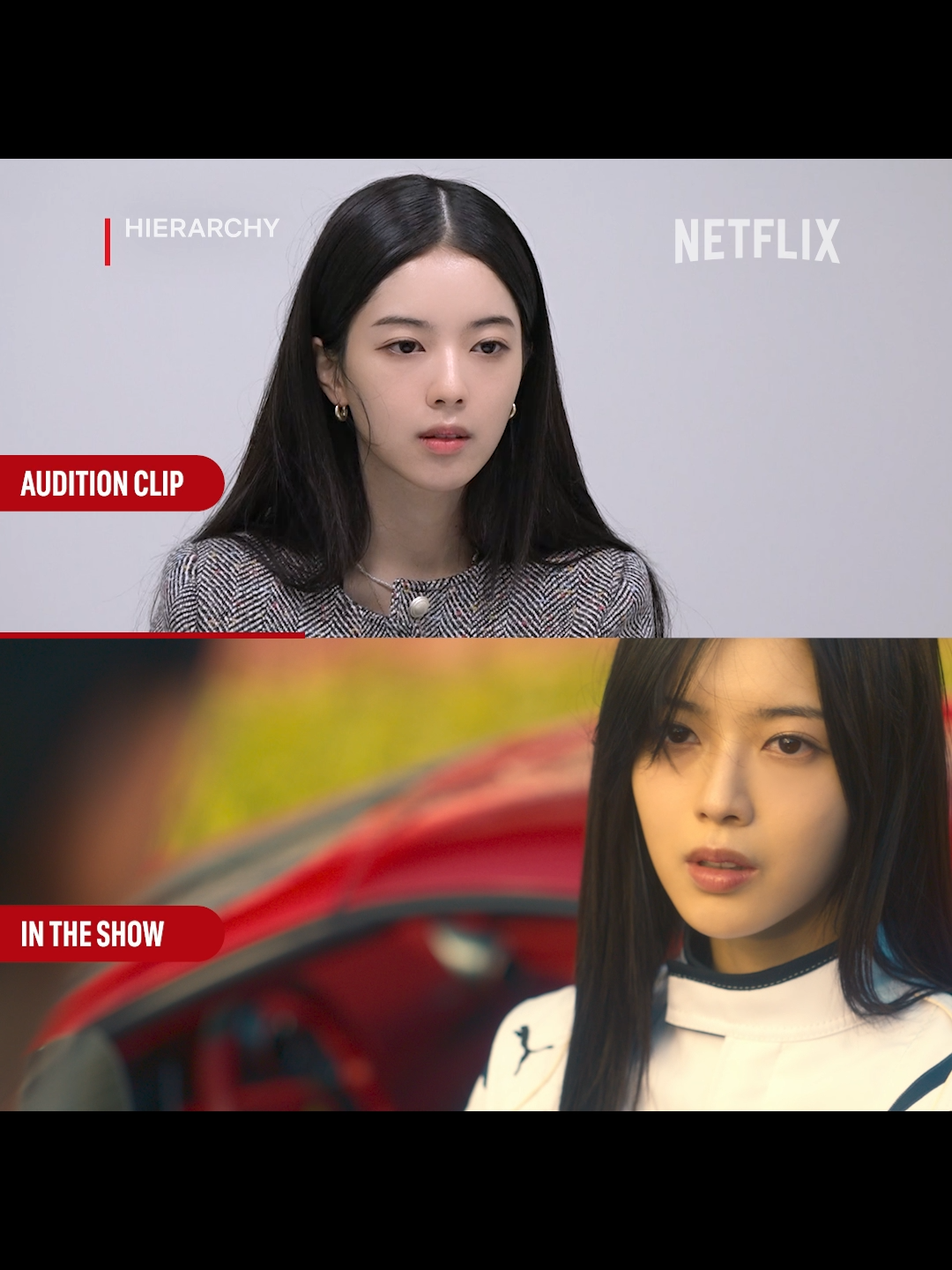 Jae-i and He-ra’s audition tapes #Hierarchy #하이라키 #RohJeongeui #노정의 #LeeChaemin #이채민 #KimJaewon #김재원 #ChiHaewon #지혜원 #LeeWonjeong #이원정 #whattowatch #Netflix #넷플릭스 #NetflixKorea #NetflixKcontent #Drakor #KSeries #Kdrama