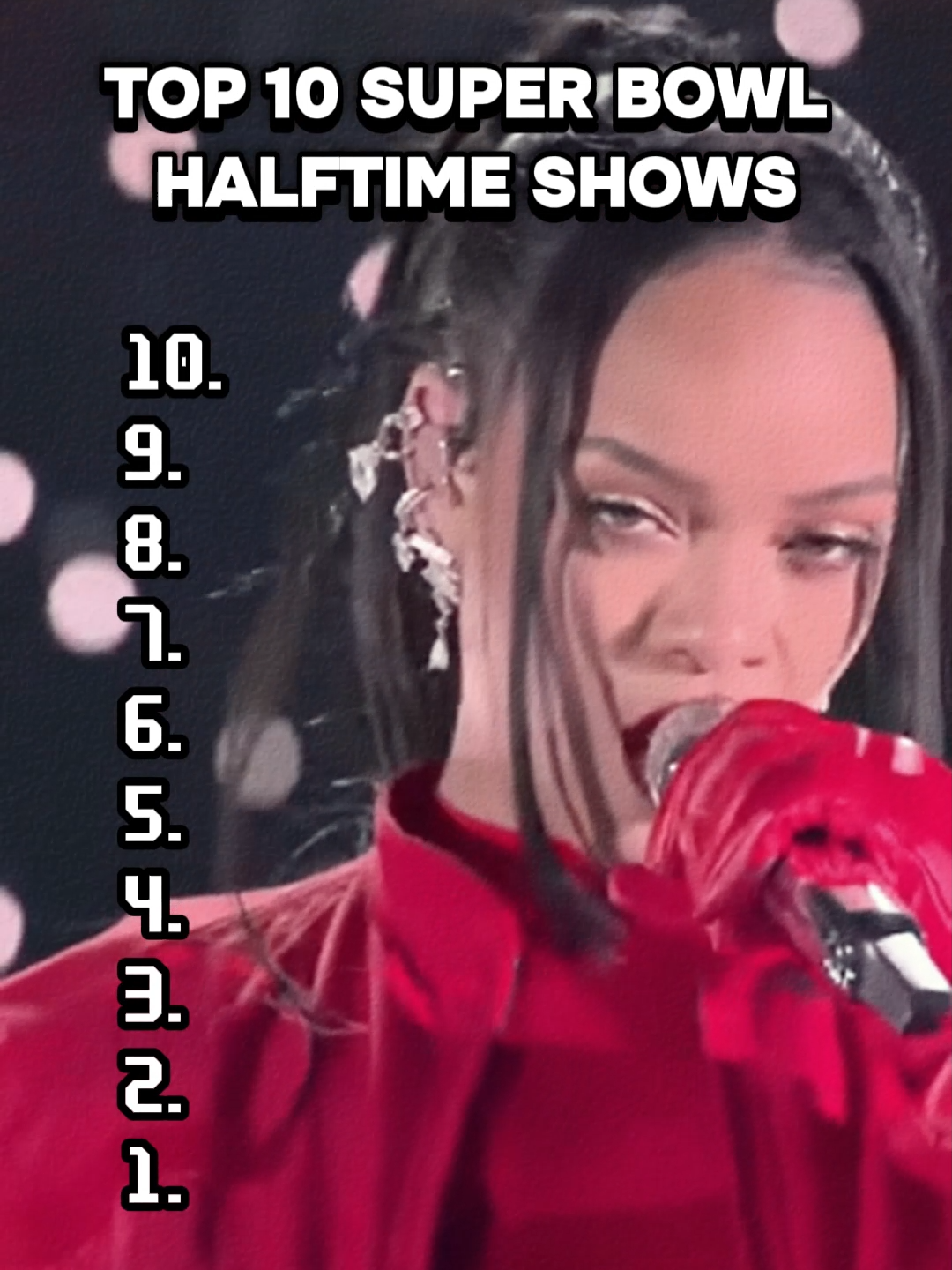 Top 10 Super Bowl Halftime Shows  #2010s #2020s #90s #90skids#fyp #Popular #Song #Music #Classics #Hits #popular #00s #nostalgia #throwback #SuperBowl #superbowlhalftimeshow #Beyoncé #michaeljackson #prince #U2 #ladygaga #katyperry #rihanna