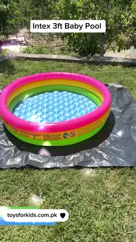 Intex Sunset Glow Baby Pool (34 in x 10 in) 1. Your baby will have fun splashing their way through summer in this inflatable pool. 2. 22-gallon water capacity is perfect for kids aged 1-3 years old Soft inflatable floor makes for a safe play area. 3. Walls allow for 6.5 inches of water for a big splash. 4. Easy to deflate and store when not in useInflatable baby pool, Great way for baby to splash through summer. 5. Soft inflatable floor makes for a safe play area. Walls allow for 6.5