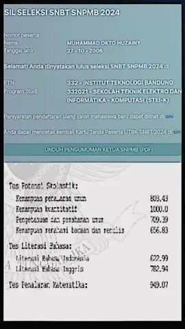 Okto sepuh pk 1000🛐🛐 #snbt2024 #snbp2024 #snbt #snbp #jj #itb #steiitb #sbmitb #ftiitb #CapCut