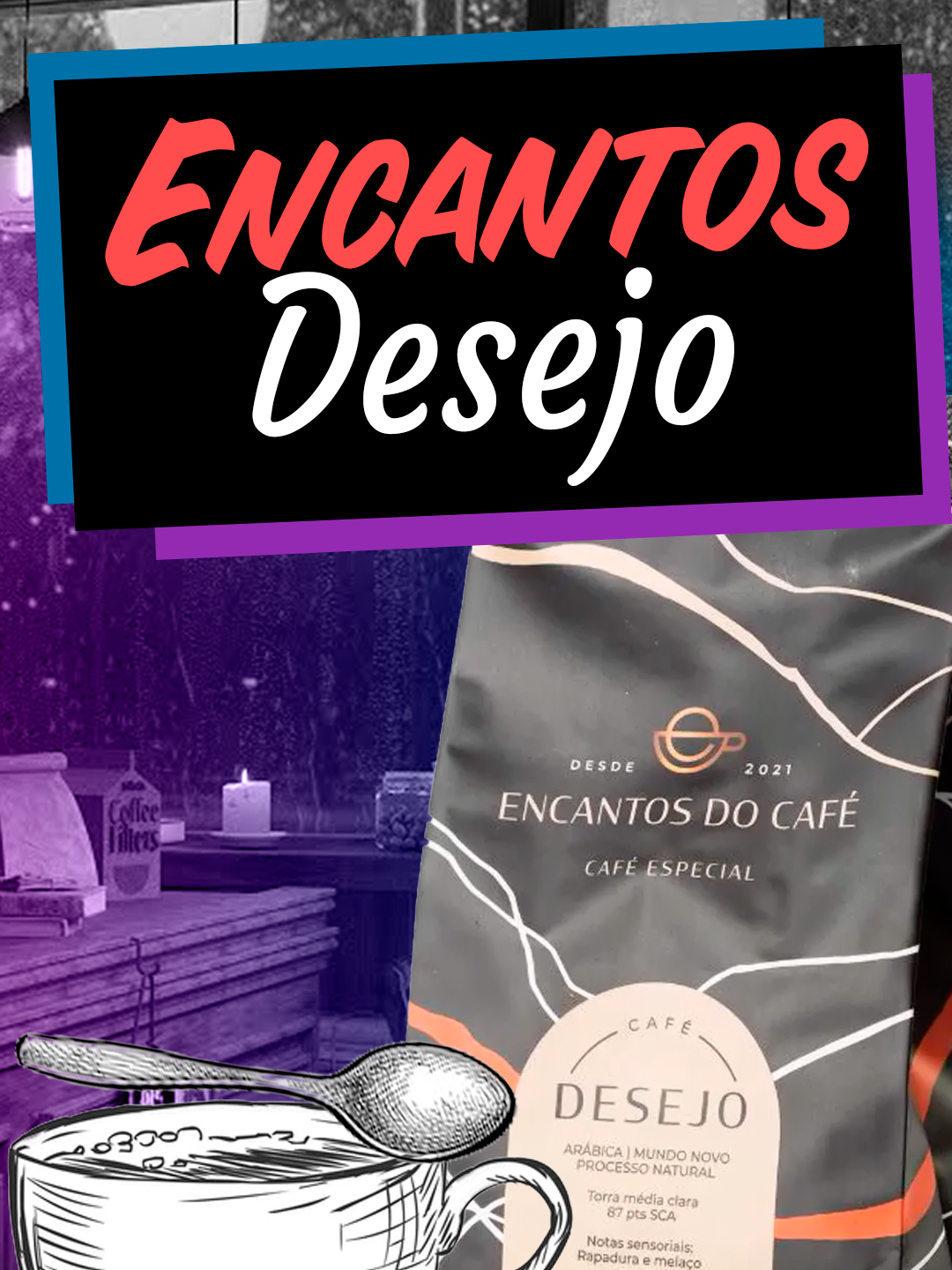 O Café especial Desejo da Encantos é um café fermentado com notas frutadas e florais. Sensorial que senti degustando ele foram de chocolate ao leite com frutas vermelhas, entre todos os cafés da encantos, esse foi meu favorito por sua acidez mais elevada. #café #cafe #coffee #coffeetime #caféperfeito #barista #espresso #coffeelovers #cafezeiros