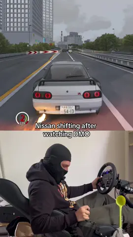 Nissan shifting after watching DMO #nissan #assettocorsa #dmodeejay #fyp 