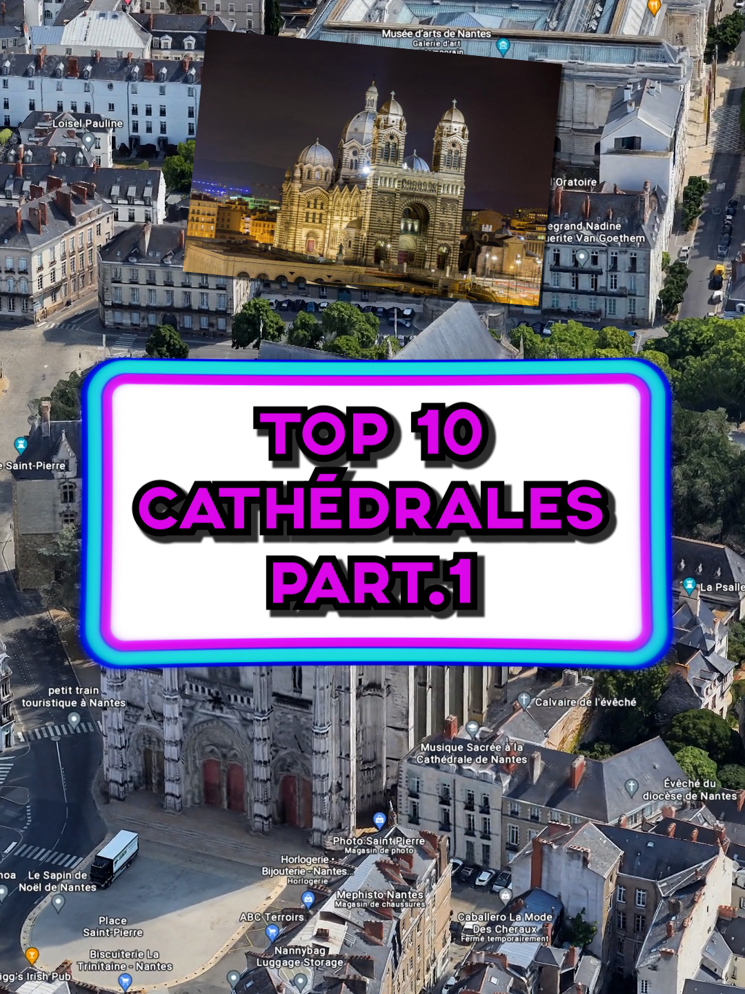 Les plus belles églises de France !⛪🙏 Part.1 #top10 #topfrance #église #cathédrale #magnifique #belle #nantes #amiens #bordeaux #strasbourg #albi