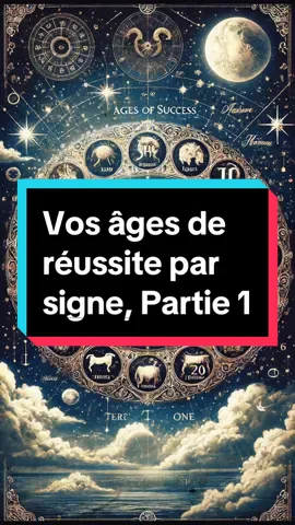 Quels sont vos âges de réussite selon votre signe astrologique ? Partie 1 Si votre signe du zodiaque n’y est pas il sera dans la partie 2 :) #astrologie #signeastrologique #zodiaque #succes 