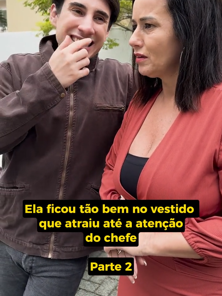 Ela ficou tão bem no vestisdo que atraiu até a atenção do chefe! Parte 2 #empregada #patrao #chefe #novelinhadodiaadia