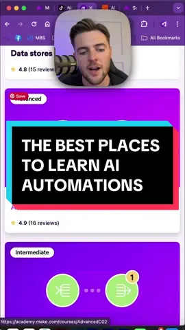 The best places to start learning how to build AI Automations with tools like Zapier and Make.com.  #automation #automationagency #businessautomation #ai #automations #learnai