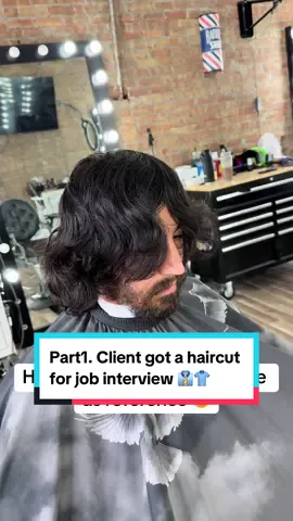 Part1. Client needed a haircut for job interview everyone thought he was homeless with his long hair so he was ready to get rid of it amd become a blue collar man he was shocked with the messy textured fringe haircut  Link in bio to book an appointment 💈 #chicagobarber #j_da_barberr #chicago #chicagobarbers #berwyn #berwynbarber #cicerobarber #transformation #fyp #savinghim 