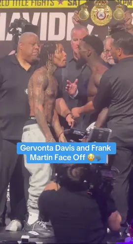Tank and Martin had some words for each other 🗣️ #gervontadavis #tankdavis #gervontatankdavis #boxing #boxer #frankmartin 