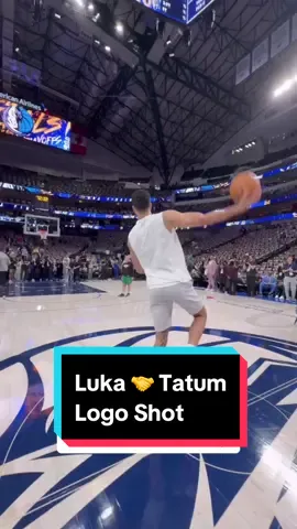 Luka 🤝 Tatum from the logo 😮‍💨 #NBAFinals #JaysonTatum #LukaDoncic #Celtics #Mavs 