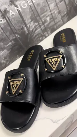 GUESS ✨🖤  #guess #guesssandals #guessfactory #sandals @GUESS #blacksandals #girl #girly #girlythings #tiktok #LA 
