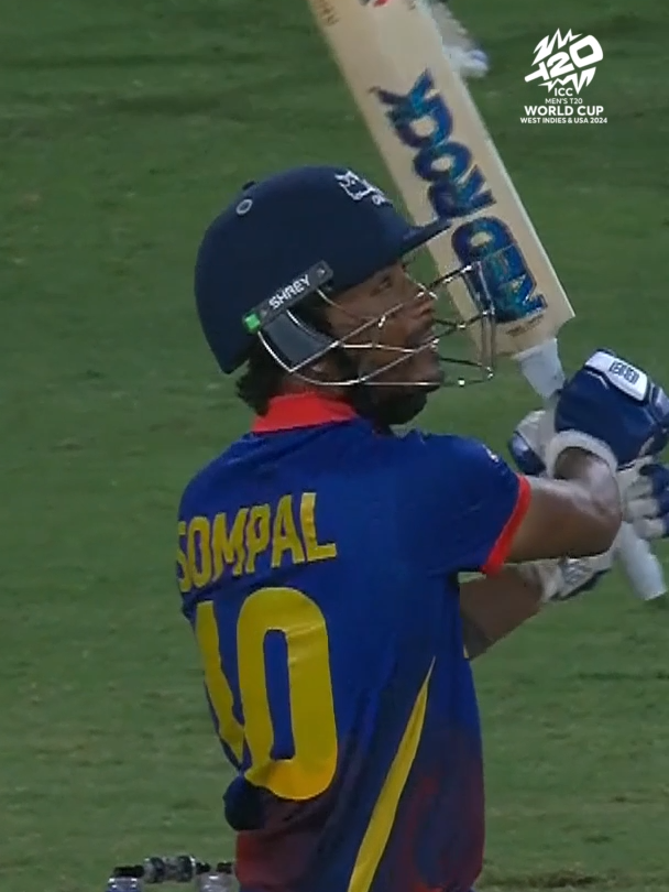 Sompal Kami sends a 105m monster out of the stadium 🤯#T20WorldCup #cricket #cricketlover