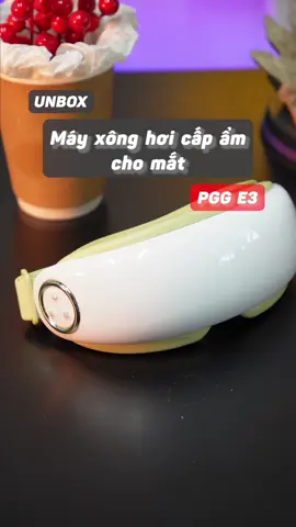 Unbox Máy xông hơi cấp ẩm cho mắt PGG E3 #chiemtai #unbox #mayxongmat #leanontiktok #xuhuong 