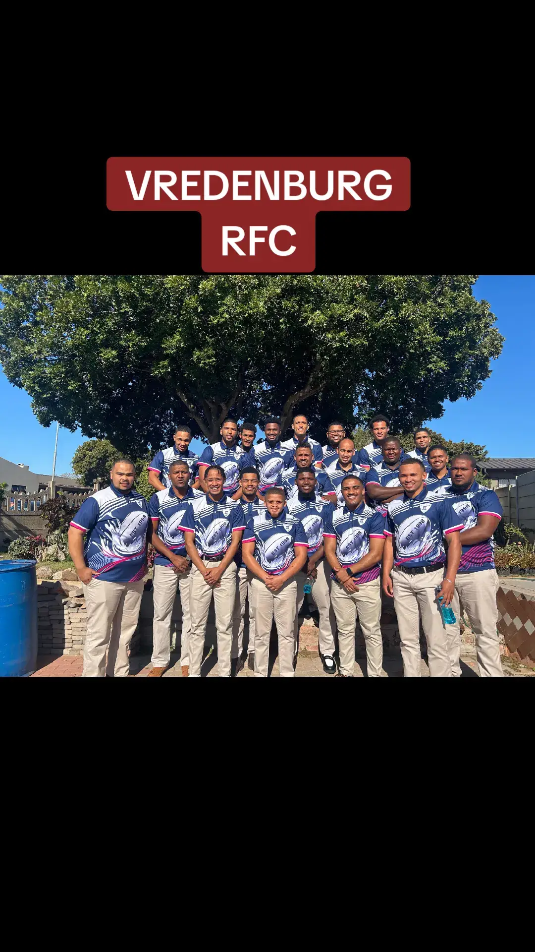 Vredenburg RFC looking Good in their player Golfers. Strongs for today's Game #bolandrugbygrootuitdaag #bolandrugbyunion #xccessonlinesportswearplatform #grootuitdaagrugby #westcoast #sublimatedgolfers 