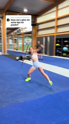 Replying to @adelynn the person that throws the furthest is going to be the person that can get the most speed into the javelin. To do this we ‘block’ and stop the left side so that the throwing arm can ‘whip’ through. So work on holding the arm back, landing on the back foot, and using the left arm. Hope this helps x #heptathlon #javelin #track #athletics #runner #Running #fyp #foryou #athlete #speedy #paris #olympics #training #thrower 