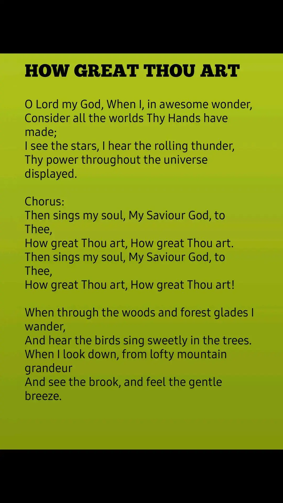 How Great Thou Art! #gospelmusic #christian #christiantiktok #hymns #gospelsongstiktok #fyppppppppppppppppppppppp #fypage #viral #hymns 