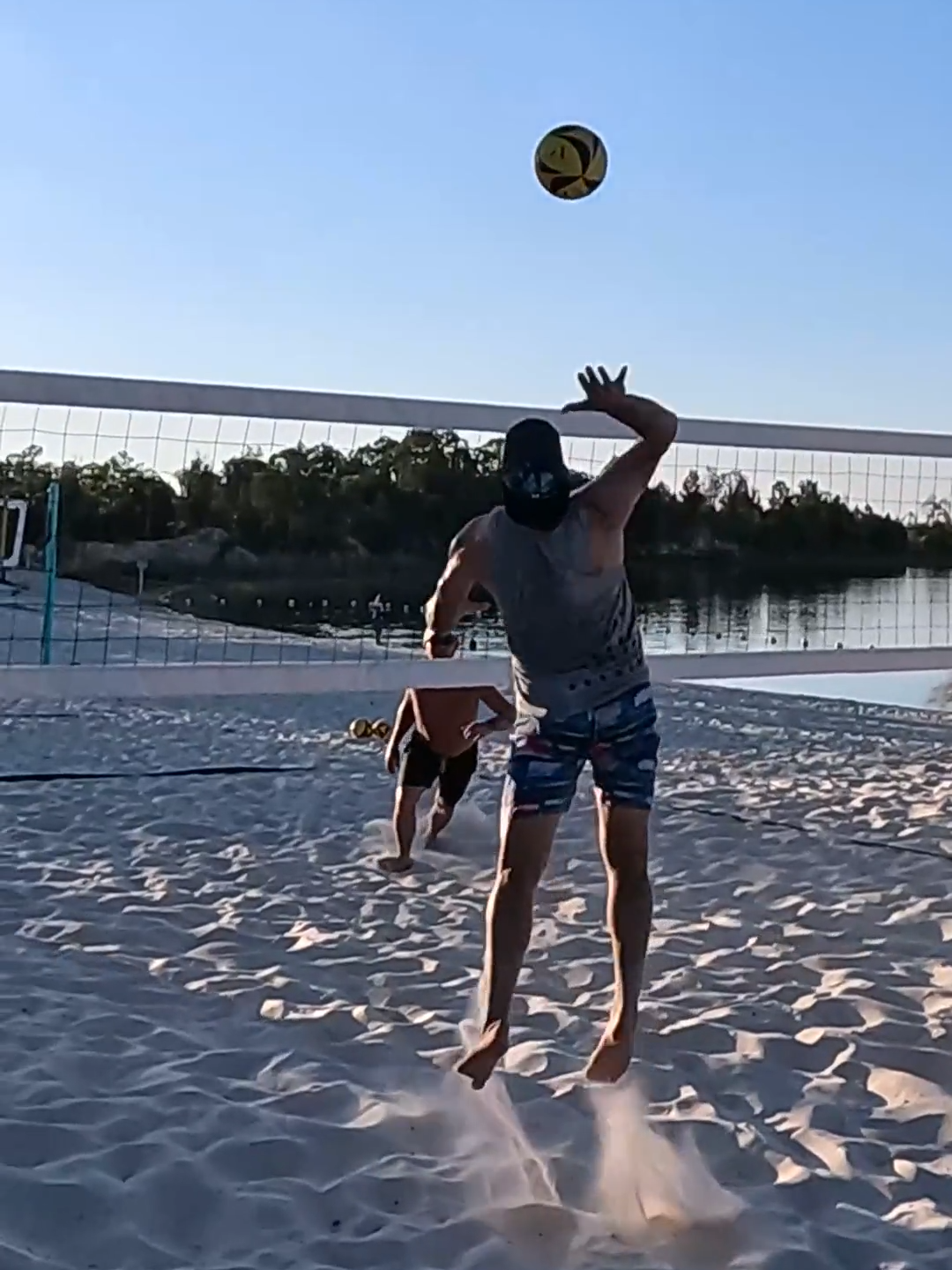 Big Beach Slam!  #volleyball #volleyballworld #volleyballgame #volleyballplayer #haikyuu #gopro #beachvolleyball #sandvolleyball #volleyballlife🏐 #brodesvolleyball