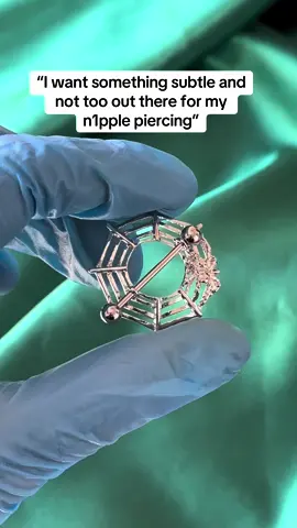 i think we nailed it? 🕷️ #piercings #howdoesthatwork 