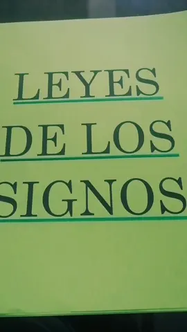 #LEYES DE LOS SIGNOS #ARITMETICA #APRENDENSEGUNDOS #TIKTOK 