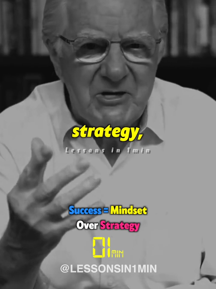 Success = Mindset over Strategy #success #mindset #motivation #lessonsin1min #inspiration