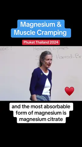 Magnesium & Muscle Cramping Lecture Clips From Phuket Thailand Retreat 2024 with @realbarbaraoneill  #barbaraoneill  #phuketthailand  #retreat  #magnesium  #magnesiumcitrate  #minerals  #greens  #greenleafy  #cramp  #soremuscles  #epsomsalt  #celticsalt 
