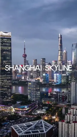 Skyline dreams in Shanghai 🏙️✨ #skyline #shanghaitower #citylife