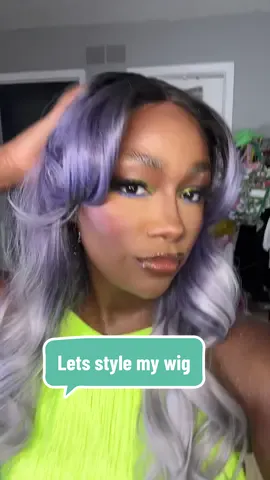 Today im walking you through how i styled my wig ✨ #lacewigtutorial #stylemywigwithme #syntheticwiginstall #syntheticwig #rebeccahairwig #curtainbangs #hairstyleoftheweek #hairtutorial 