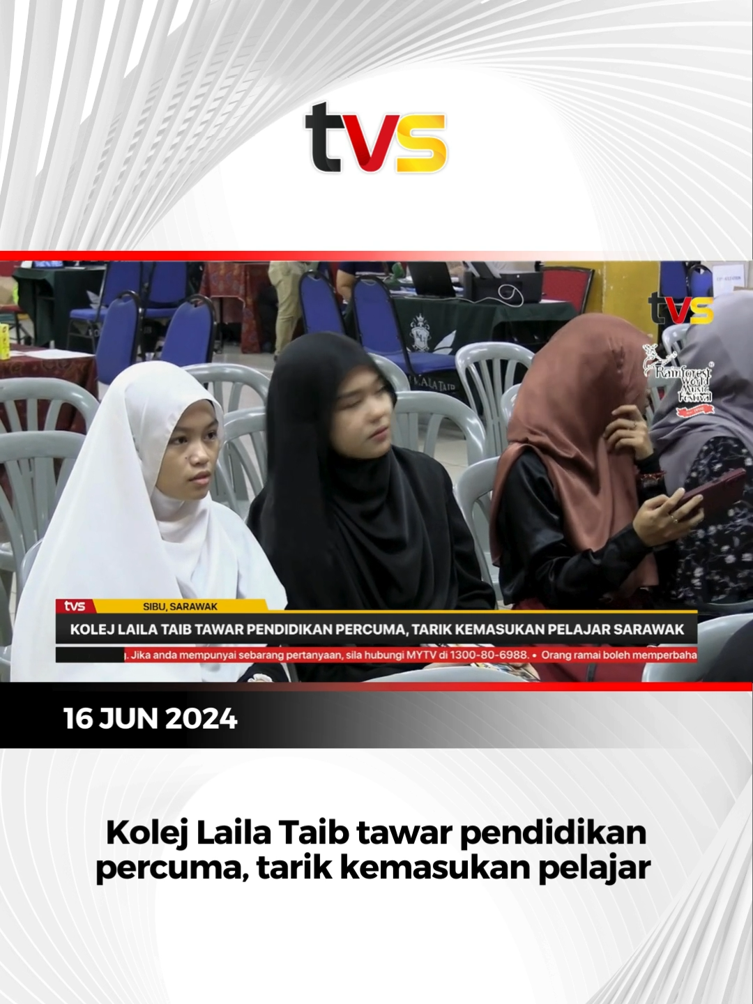 Kolej Laila Taib tawar pendidikan percuma, tarik kemasukan pelajar 📱 Strim live di tvsarawak.my atau di aplikasi MYTV Mana-Mana, Unifi TV dan Astro GO sekarang! #TVS122 #TVSNews #TVSarawak #beritaditiktok #trendingnewsmalaysia