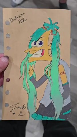 @Dan Povenmire I now present.... Doof-sune Miku!! (ft my friend Zane) #doofenshmirtz #hatsunemiku #art #doofsunemiku #vocaloid  also!! happy birthday @Acca!! this chaos took place at their birthday party <3